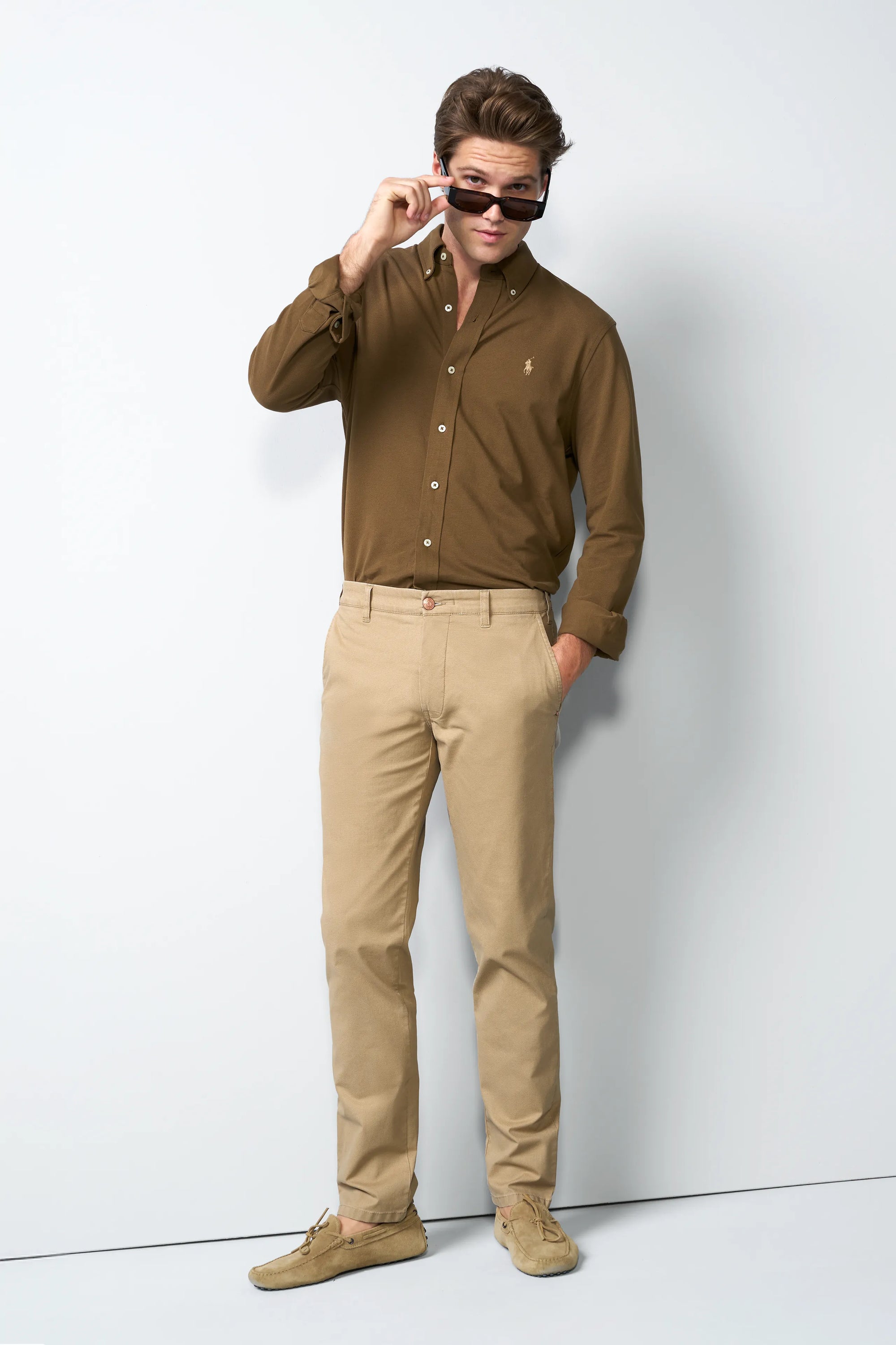 MOVE 1-6025 CHINOS WITH A STRETCH WAISTBAND